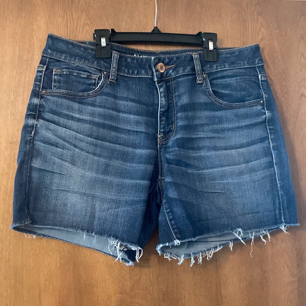 American Eagle midi jean shorts